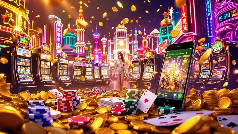 Antarmuka slot mobile EVOSTOTO dengan reel dan kontrol permainan