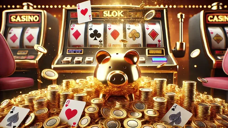 Reel dan simbol permainan slot EVOSTOTO dalam tampilan layar lebar